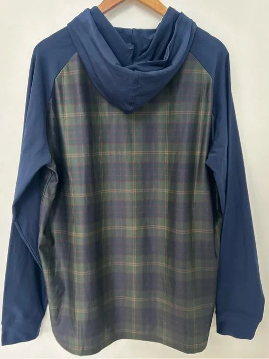 FootJoy FJ x Pinehurst Hoodie Men’s Large NWT Golf Performance Plaid 24x30 - Picture 3 of 5